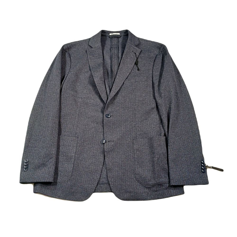Bar III Slim-Fit Knit Herringbone Sport Coat Mens 42R 42 Dark‎ Blue $295